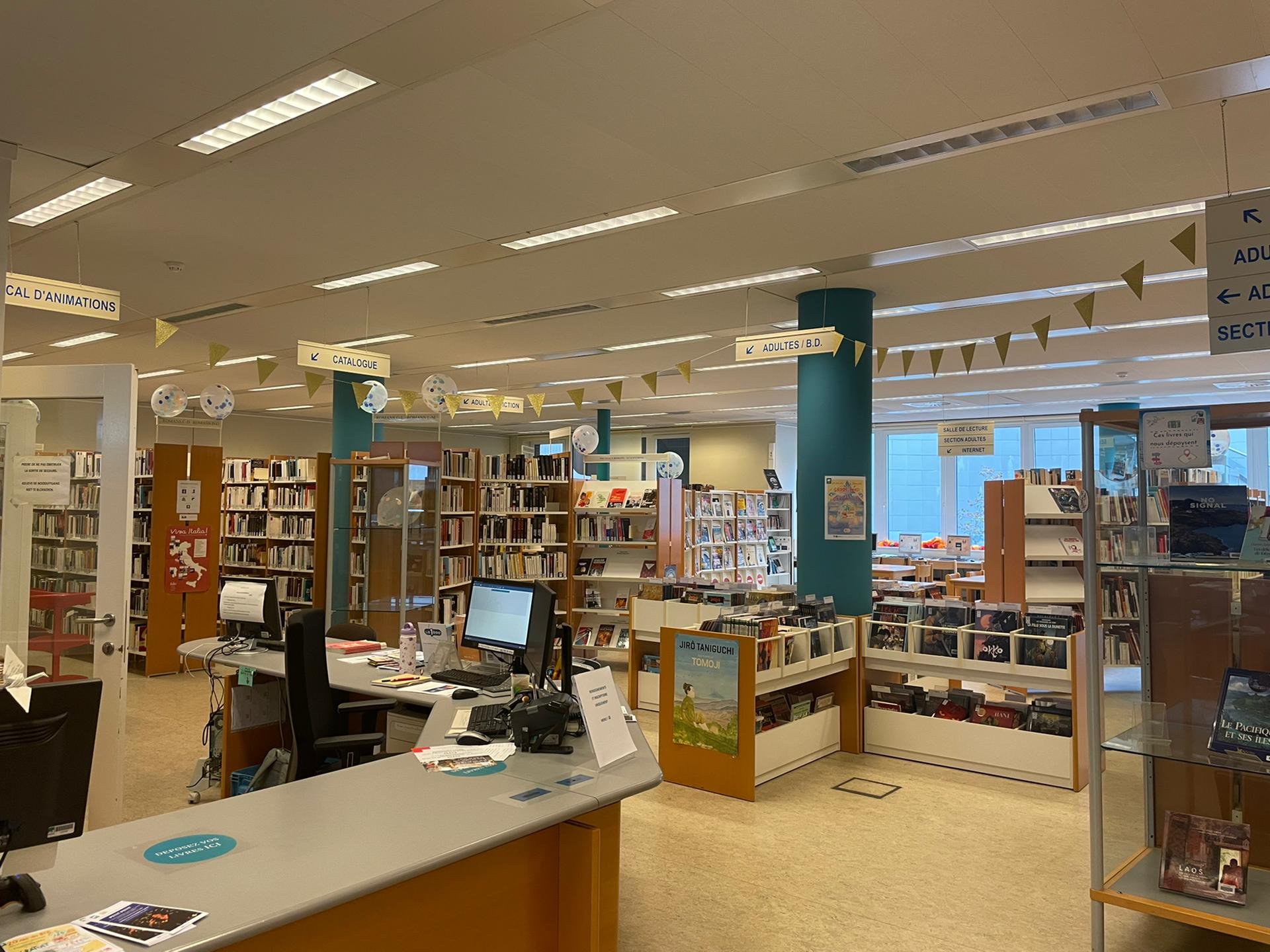 intérieur bibliothèque 