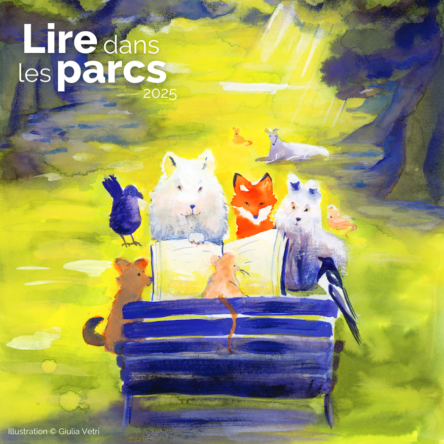 Extrait de l'affiche de Lire Dans les Parcs 2025